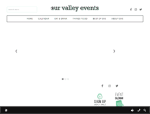 Tablet Screenshot of ourvalleyevents.com